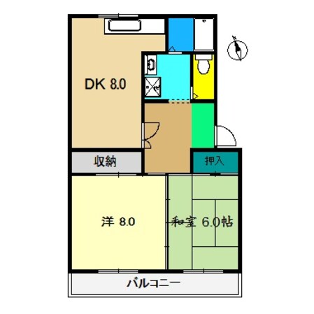 松岡マンションの物件間取画像